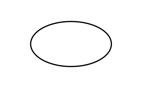 Tafelblad ovaal (ellips)